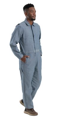 Image showing 2 th Berne Men's Fisher-Stripe Cotton Unlined Coveralls