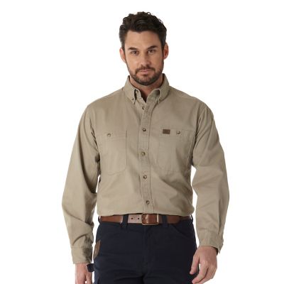 Wrangler Men's Riggs Workwear Twill Long-Sleeve Work Shirt