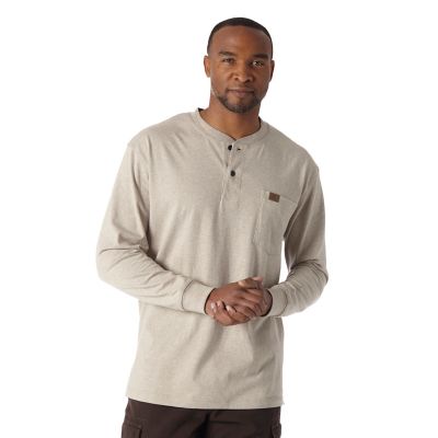 Wrangler Men's Riggs Workwear Long-Sleeve Henley Shirt