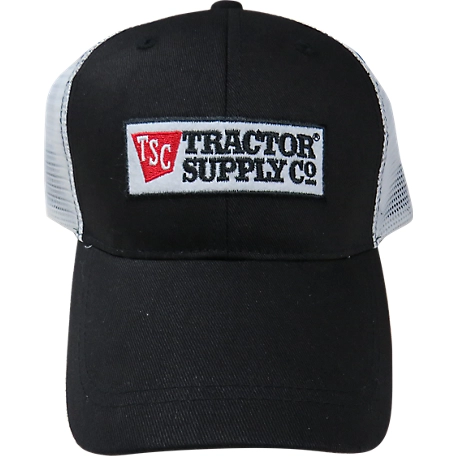 Tractor Supply Mesh Twill Trucker Cap, Black