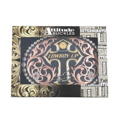 Image showing  Christian Cowboy Attitude Cross Buckle