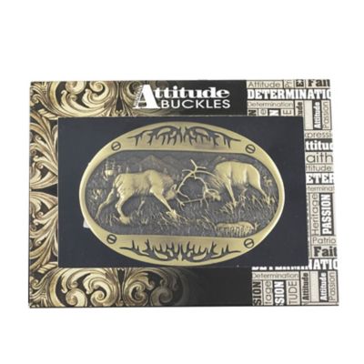 Image showing Buckle Fighting Elk MO68