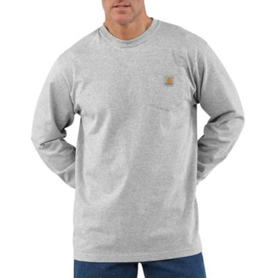 Carhartt K126 Men's Loose Fit Long-Sleeve Workwear Pocket T-Shirt Big&Tall size are true fit, comfortable & durable