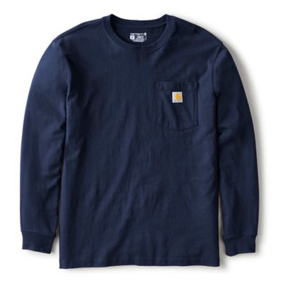 Image showing 0 th Carhartt Men's K126 Loose Fit Long-Sleeve Workwear Pocket T-Shirt
