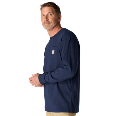 Image showing 1 th Carhartt Men's K126 Loose Fit Long-Sleeve Workwear Pocket T-Shirt