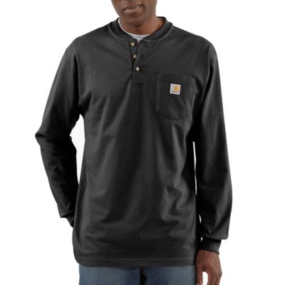 Image showing  Men's K128 Workwear Long-Sleeve Pocket Henley Shirt