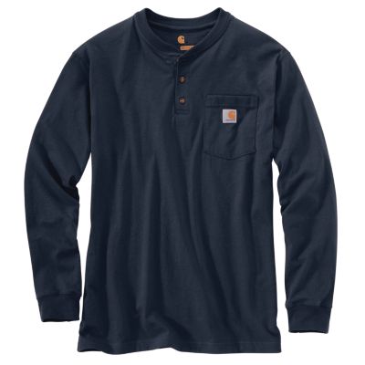 Carhartt Men's K128 Workwear Long-Sleeve Pocket Henley Shirt