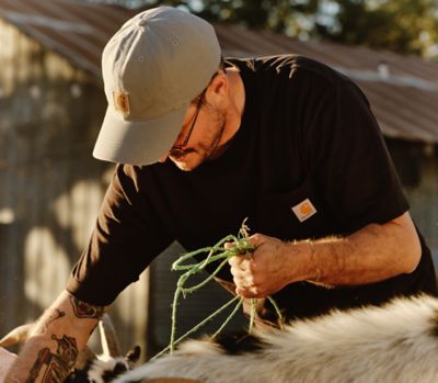 Image showing 5 th Carhartt Men's Iconic K87 Loose Fit Heavyweight Short-Sleeve Pocket T-Shirt