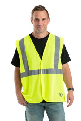 Berne Men's Hi-Vis Class 2 Economy Mesh Safety Vest