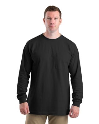 Berne Mens Big-Tall Heavyweight Long-Sleeve Pocket T-Shirt