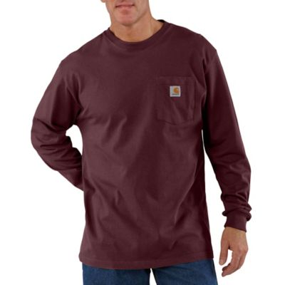 Carhartt K126 Men's Loose Fit Long-Sleeve Workwear Pocket T-Shirt