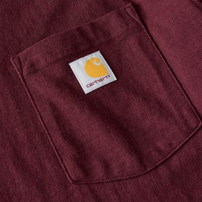 Image showing 4 th Carhartt Men's K126 Loose Fit Long-Sleeve Workwear Pocket T-Shirt