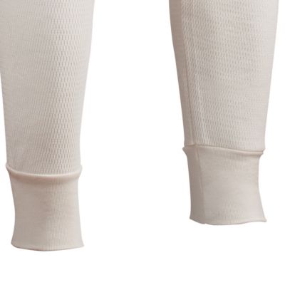 Image showing  Men's Mid-Rise Raschel Knit Ankle Length Heavyweight Cotton Thermal Base Layer Bottoms