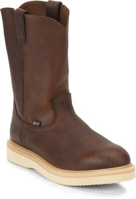 justin wedge work boots