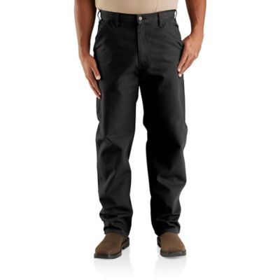 Carhartt Men's Loose Fit High-Rise Washed Duck Work Dungaree Pants, CT64