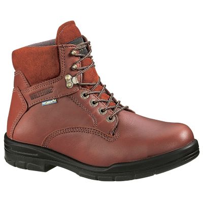 Image showing 1 th Wolverine Men's Soft Toe DuraShocks Slip-Resistant Leather Carb Work Boots, 6 in.