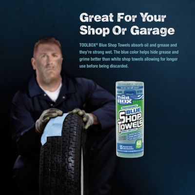 Image showing  Blue Shop Towel Rolls, 55 ct.