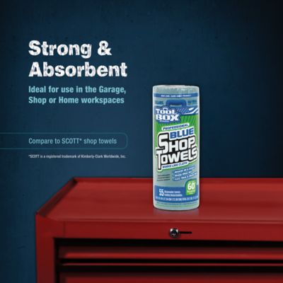 Image showing  Blue Shop Towel Rolls, 55 ct.