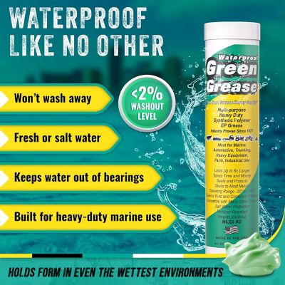 Image showing Waterproof Green Grease, 14 oz. Tube