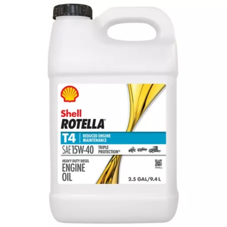 Rotella shell 2.5 gal Heavy Duty Triple Protection Engine Oil 15W-40 T4 SAE Motor Oils