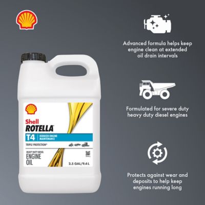 Image showing  2.5 gal. 15W-40 T4 SAE Triple Protection Heavy-Duty Motor Oil
