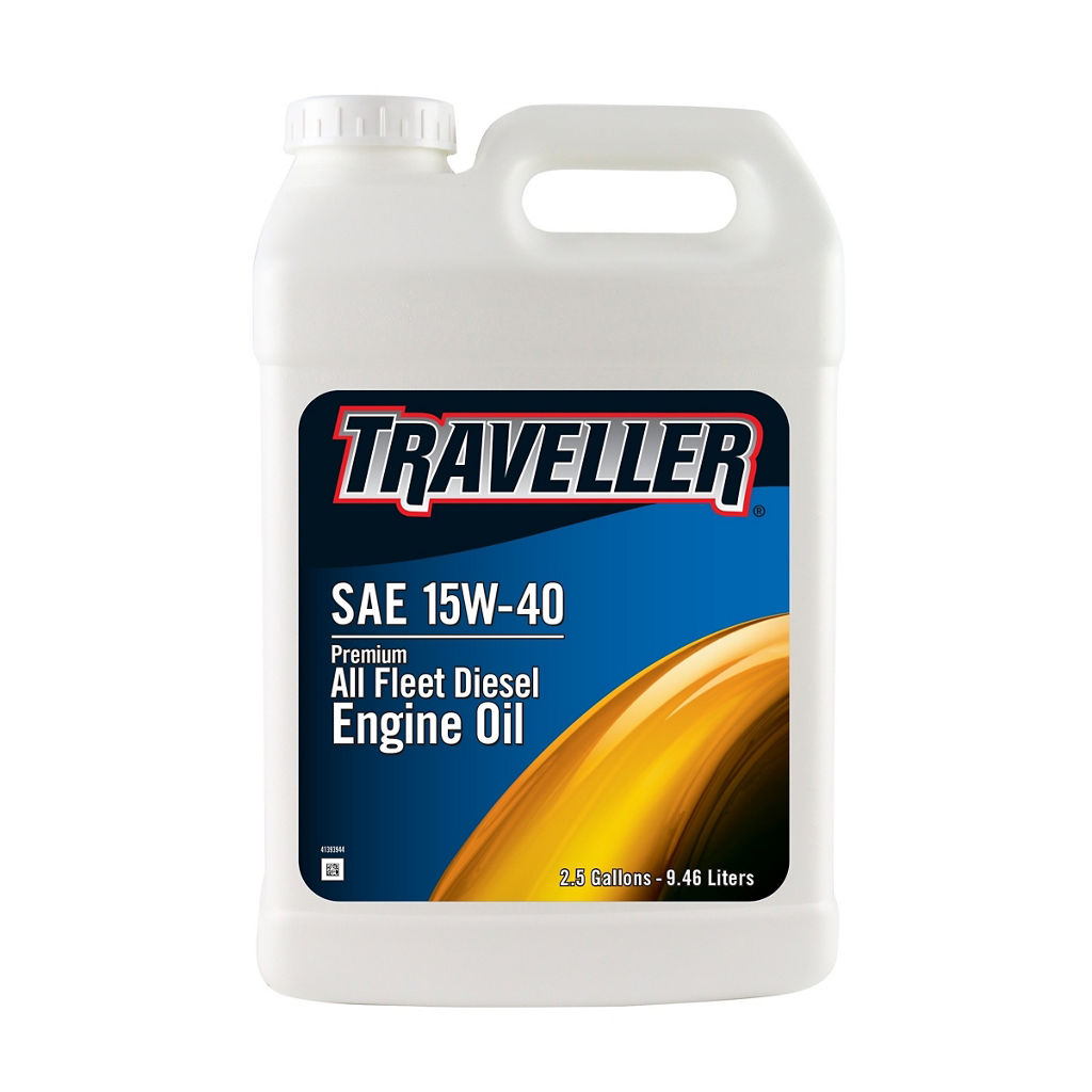 Traveller Premium All Fleet 15W 40 Diesel Engine Oil, 2.5 gal.