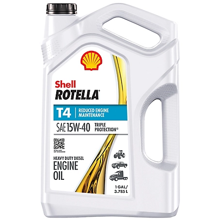 Shell Rotella T4 SAE 15W0 Triple Protection Heavy Duty Motor Oil 1 gallon