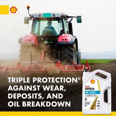Image showing 6 th Shell Rotella 1 gal. SAE 15W-40 T4 Triple Protection Heavy-Duty Motor Oil