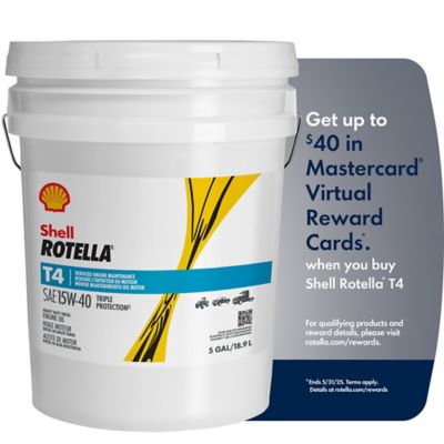 Shell Rotella 5 gal. T4 15W-40 Motor Oil