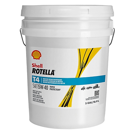 Shell Rotella 5 gal. T4 15W-40 Motor Oil