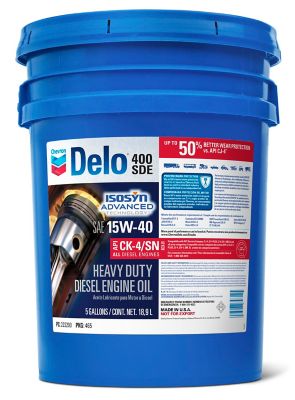 Chevron 5 gal. Delo 400 SDE SAE 15W-40 Engine Oil