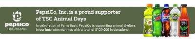 PepsiCo is a proud supporter or TSC Animal Days
