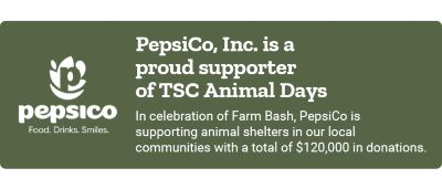 PepsiCo is a proud supporter or TSC Animal Days