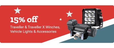Traveller & Traveller X Winches, Vehicle Lights & Accessories