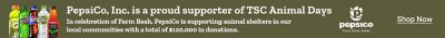 Tractor Supply Company Animal Days promotion. PepsiCo Inc is a proud supporter of Animal Days. Image shows PepsiCo beverage brands including Gatorade, Mountain Dew, Pepsi, Starry, and Pure Leaf. Shop Now.