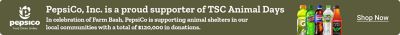 Tractor Supply Company Animal Days promotion. PepsiCo Inc is a proud supporter of Animal Days. Image shows PepsiCo beverage brands including Gatorade, Mountain Dew, Pepsi, Starry, and Pure Leaf. Shop Now.