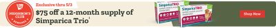 Tractor Supply Company Neighbor's Club Rewards. Exclusive through May 3rd. 75 dollars off a 12 month supply of Simparica Trio. Shop now. Simparica Trio chewable tablets for dogs shown in product boxes.