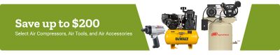 Select Air Compressors, Air Tools, and Air Accessories