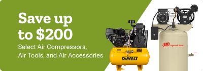 Select Air Compressors, Air Tools, and Air Accessories