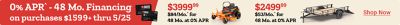 0 percent APR 48 month financing on purchases 1,599 dollars and up through May 25th. 3,999 dollars and 99 cents or 84 dollars per month for 48 months at 0 percent APR on a zero turn lawn mower. 2,499 dollars and 99 cents or 53 dollars per month for 48 months at 0 percent APR on a utility trailer. Shop now. Tractor Supply Company credit cards displayed beside a lawn mower and utility trailer.