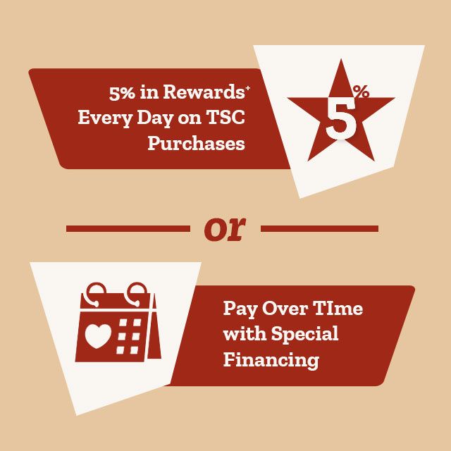 Pay over time with special financing