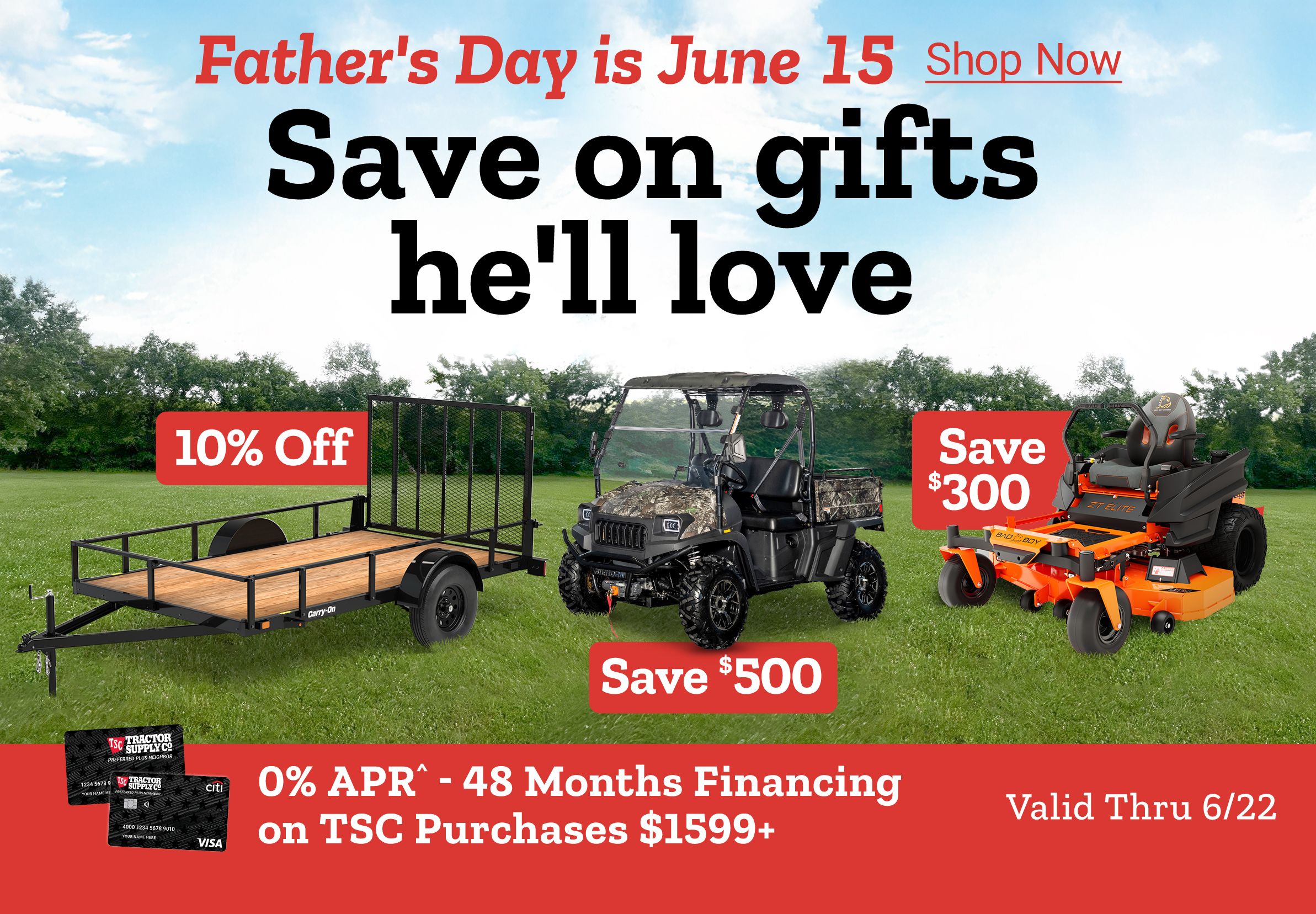 Father's Day is June 15. Save on gifts he'll love. Shop Now.