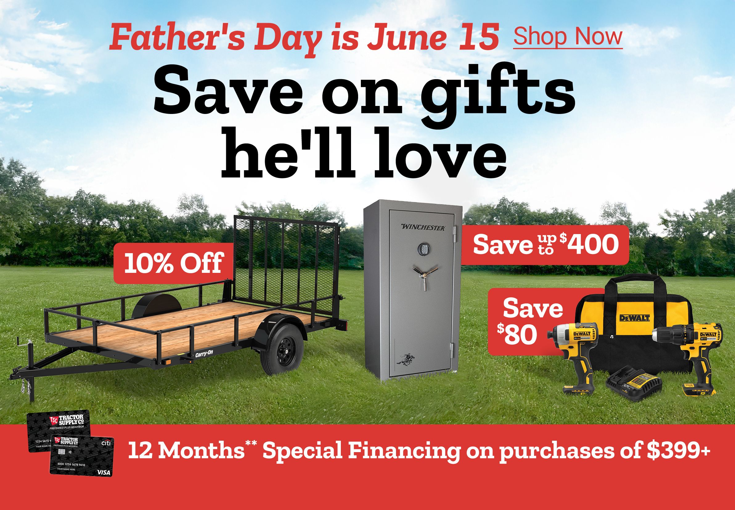 Father's Day is June 15. Save on gifts he'll love. Shop Now.