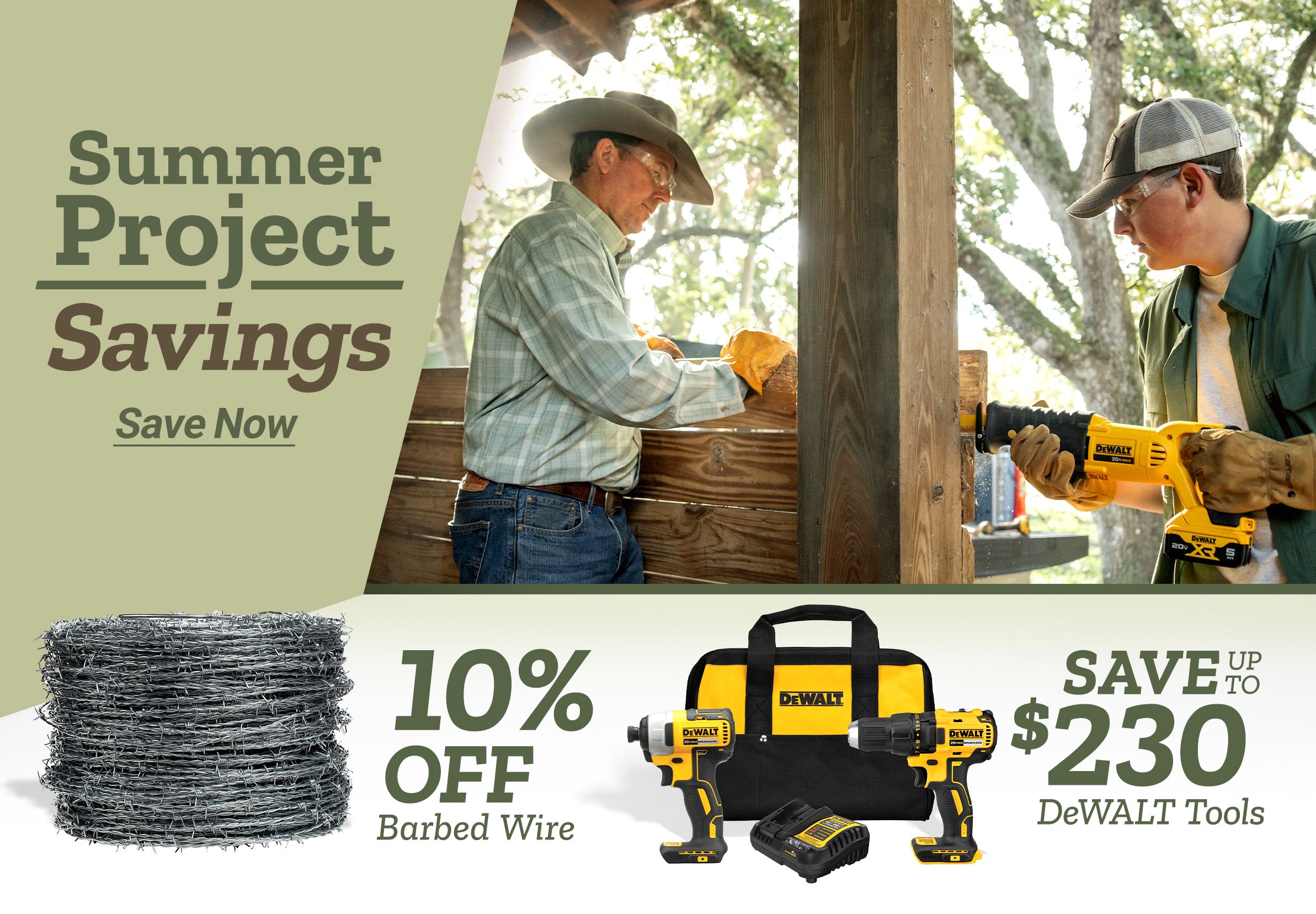Summer Project Savings. Save Now