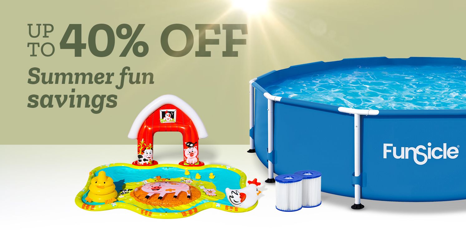 Up to 40% off Summer fun savings