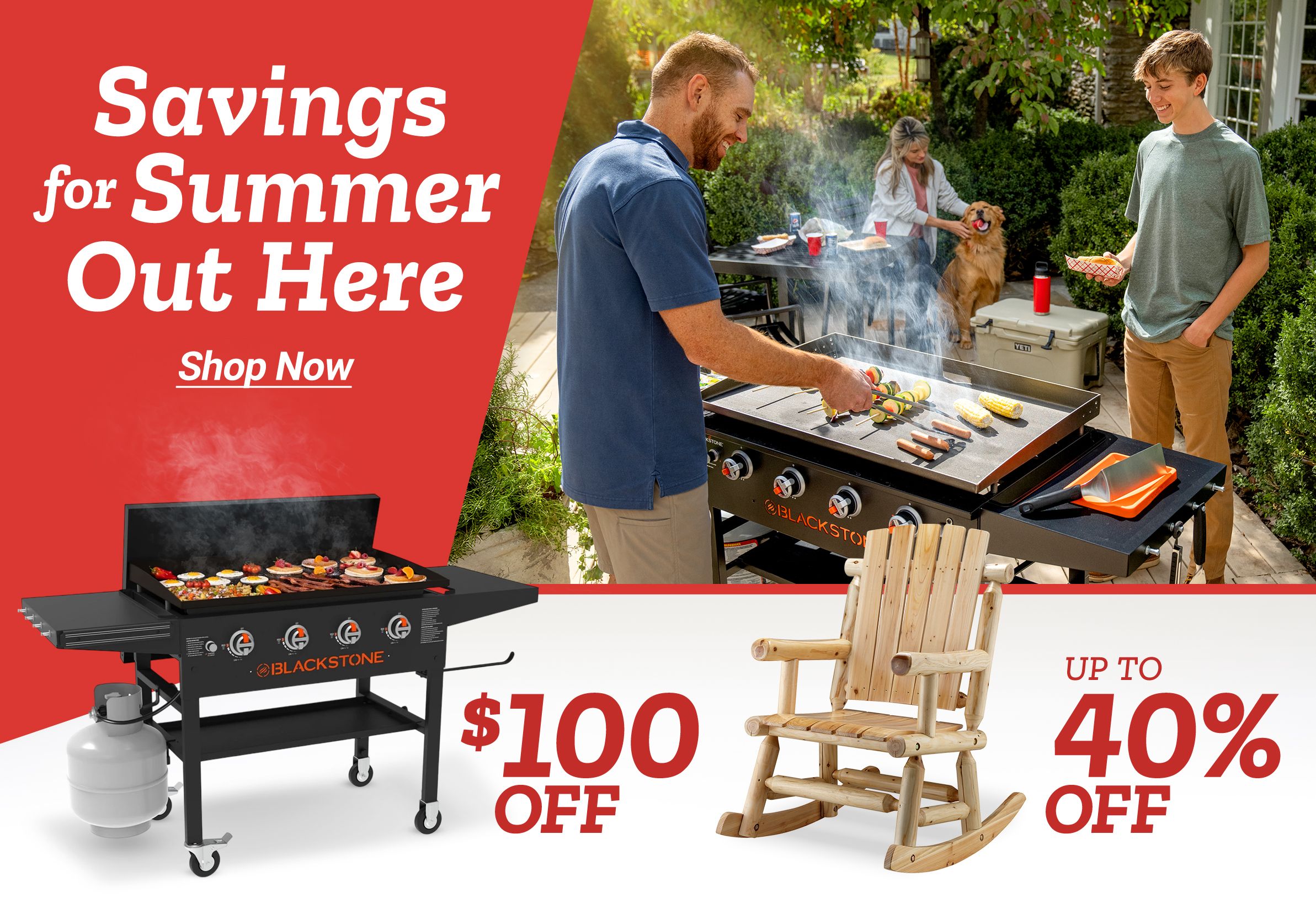 Savings for Summer Out Here. Shop Now.
