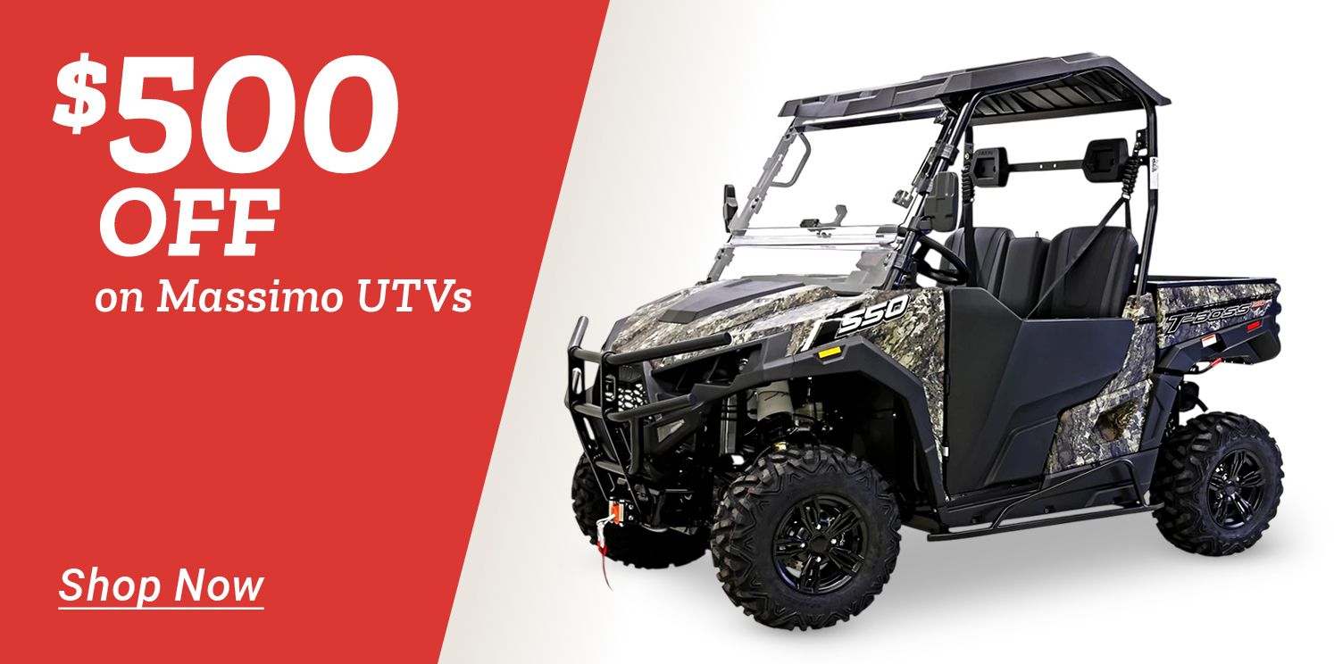 SAVE $500 on Massimo UTVs. Shop Now