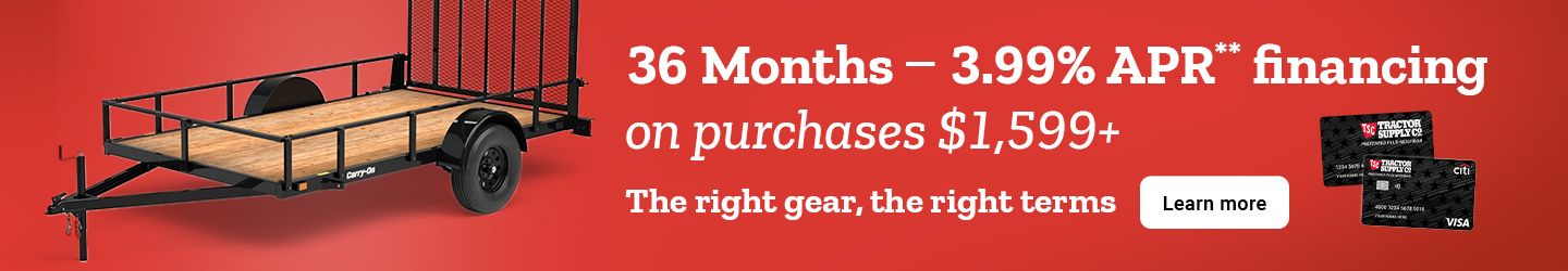 36 Months, 3.99% APR** financing on purchases $1,599+