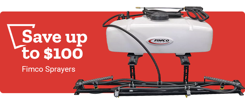 Save up to $100 on Fimco Sprayers.