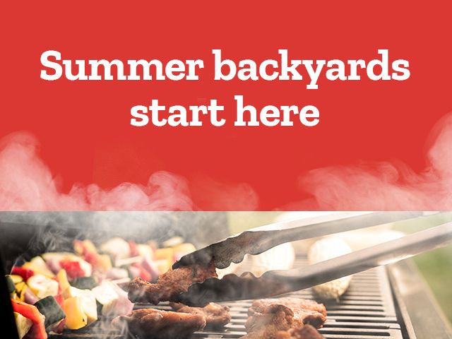 Summer grills and backyard gear